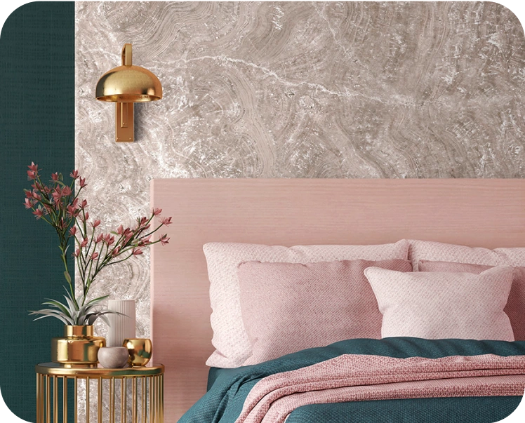 Pink marble wallpaper for your home